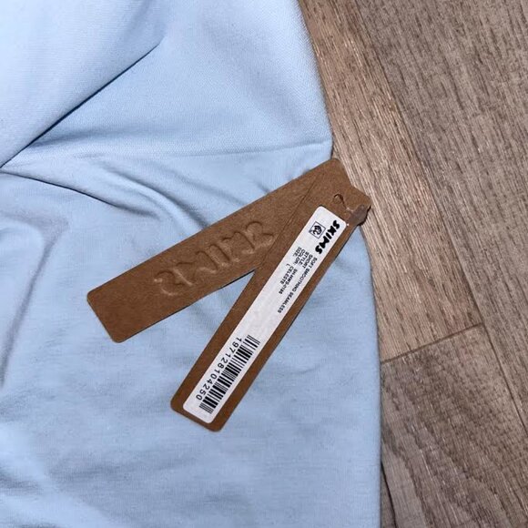 SKIMS Soft Smoothing Seamless Shorts Light Blue Casual Relaxed Lounge Shorts NEW - Picture 2 of 3